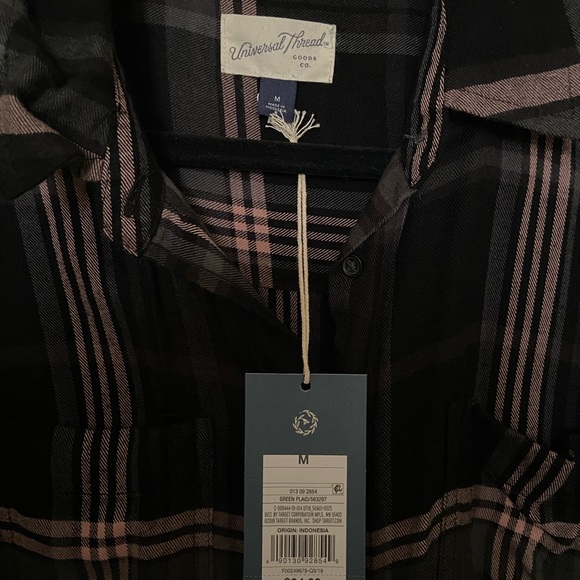 Plaid Knee-Length Buttoned Dress universal thread M nwt - Picture 3 of 5